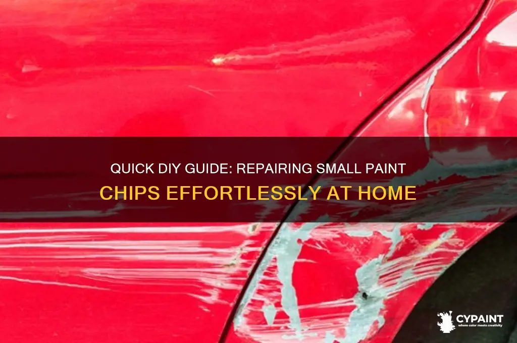how to fix small chip in paint
