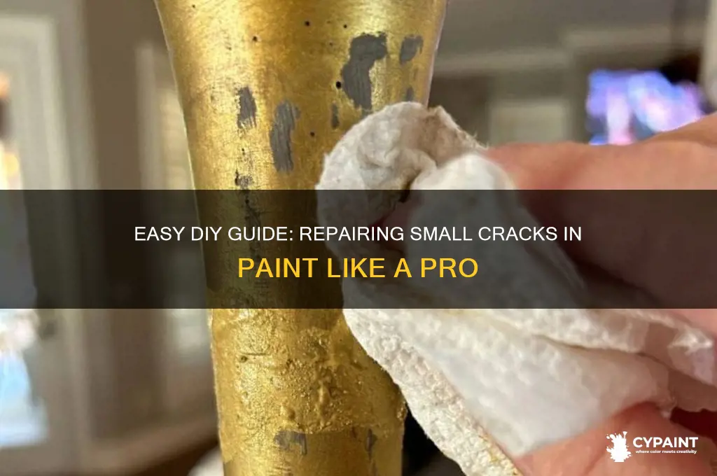how to fix small cracks in paint