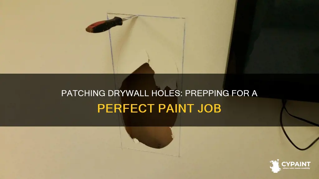 how to fix small holes in drywall before painting
