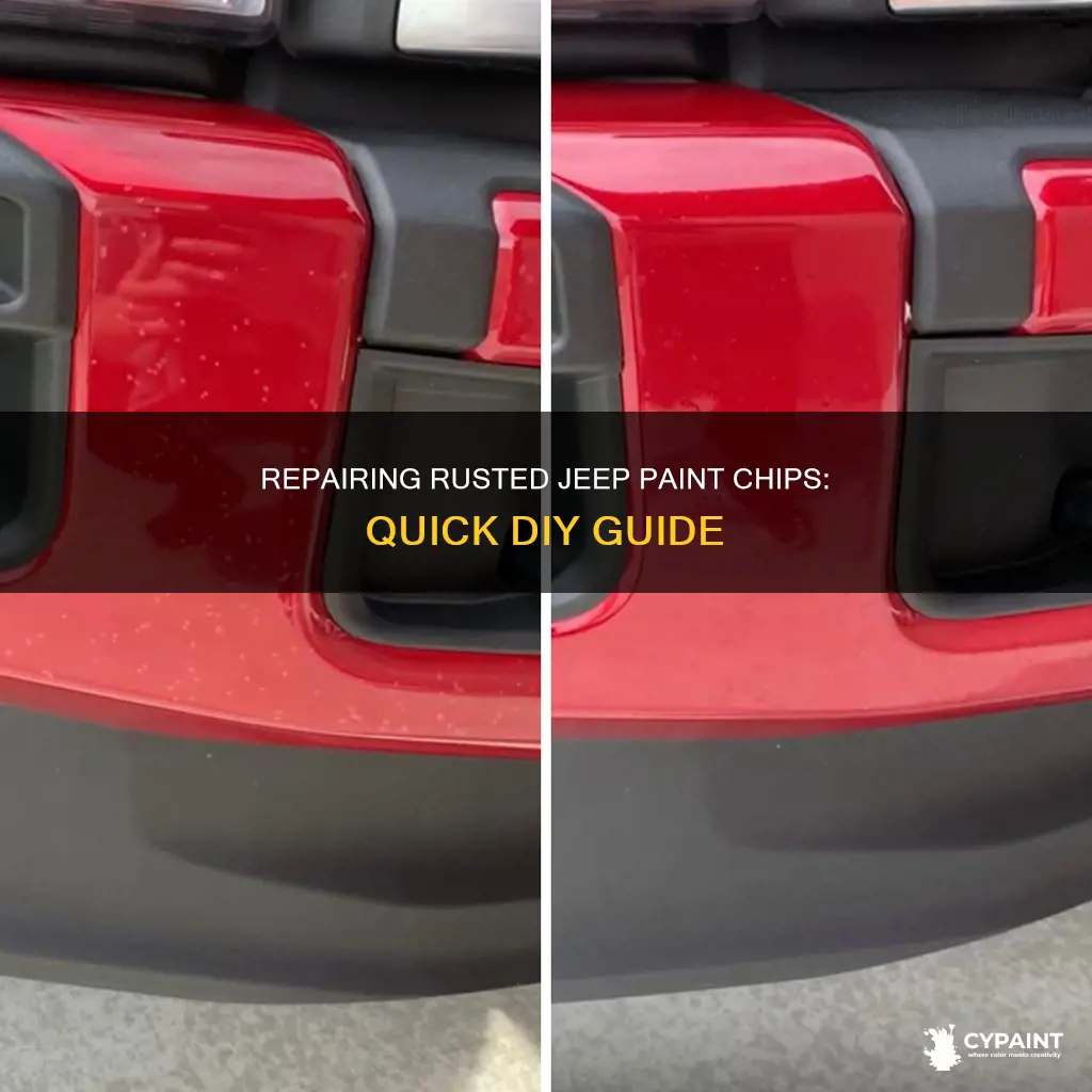 how to fix small jeep paint chips with rust