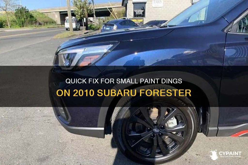how to fix small paint ding on 2010 subaru forester