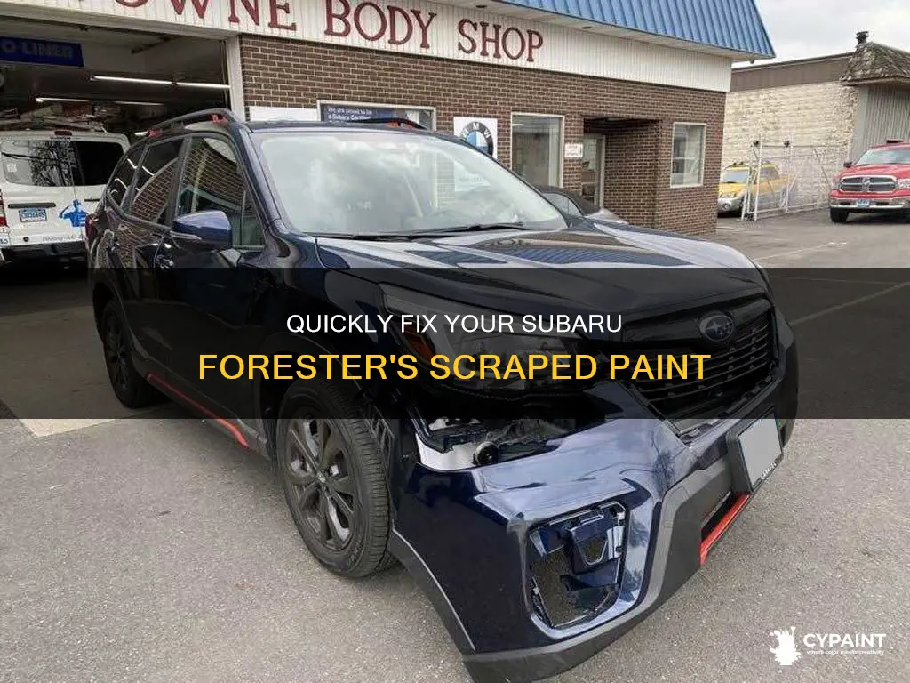 how to fix small scraped paint on subaru forester