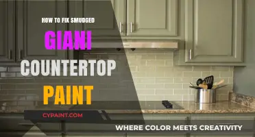 Fixing Smudged Giani Countertop Paint: Quick and Easy Solutions