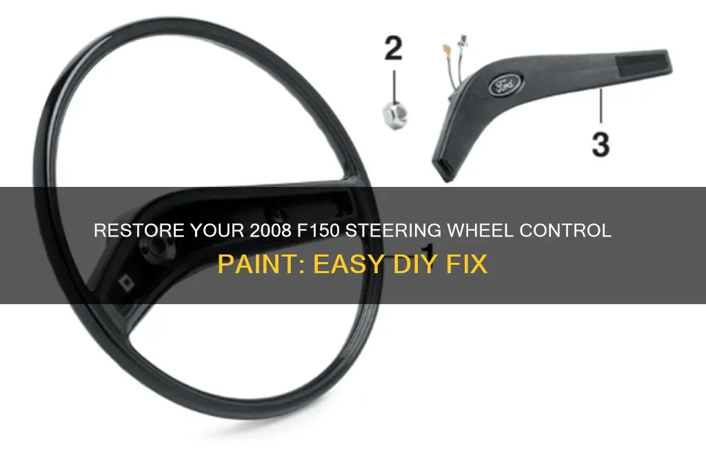 how to fix steering wheel control paint on 2008 f150