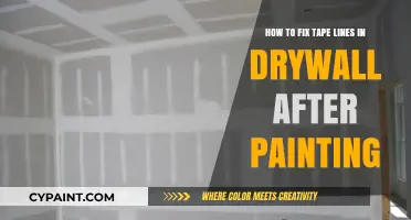 Fixing Tape Lines in Drywall: A Post-Painting Guide