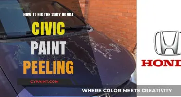 Repairing Paint Peeling on a 2007 Honda Civic: A Guide