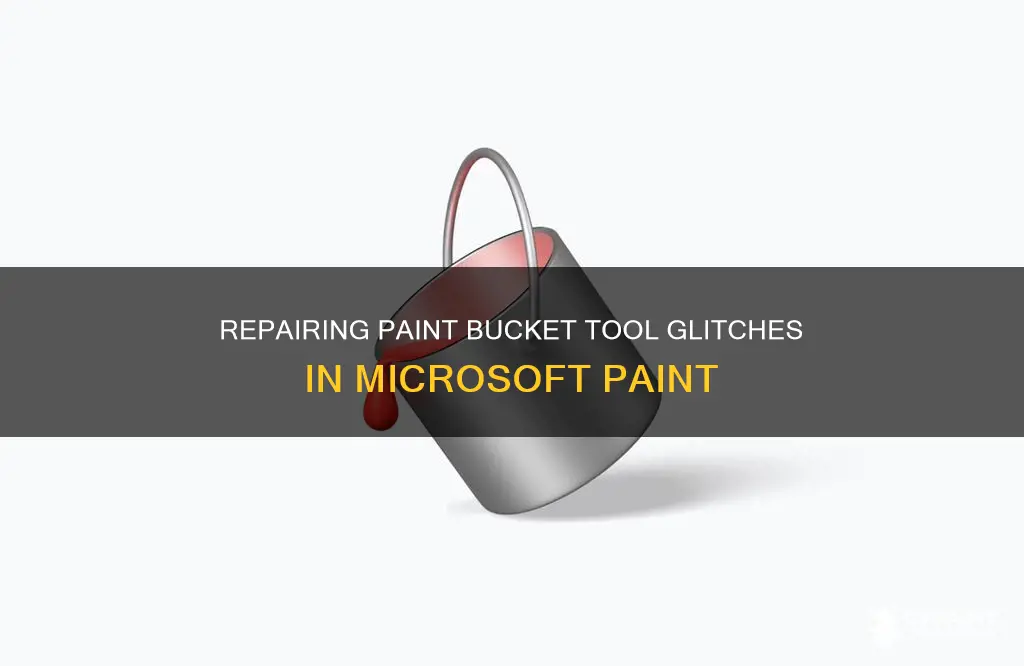 how to fix the paint bucket tool on paint