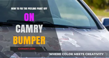 DIY Guide: Repairing Peeling Paint on Your Camry Bumper Easily