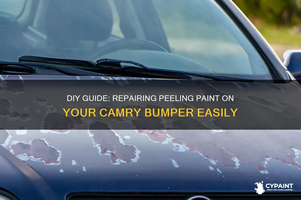 how to fix the peeling paint off on camry bumper