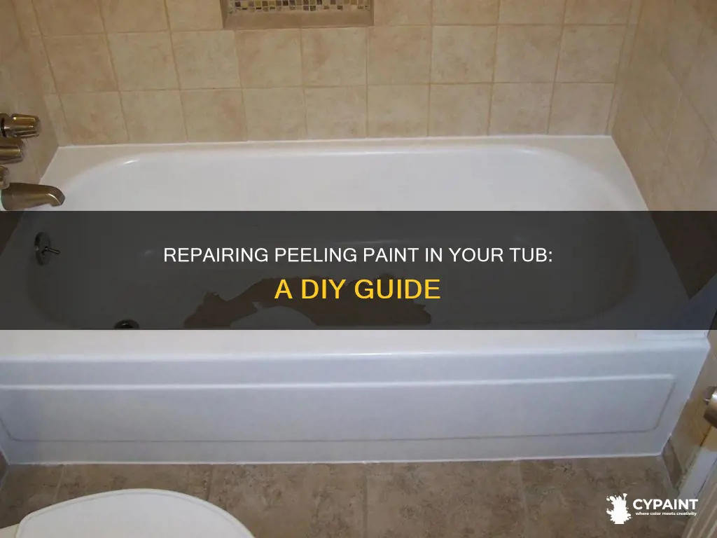how to fix the tub when paint starts peeling