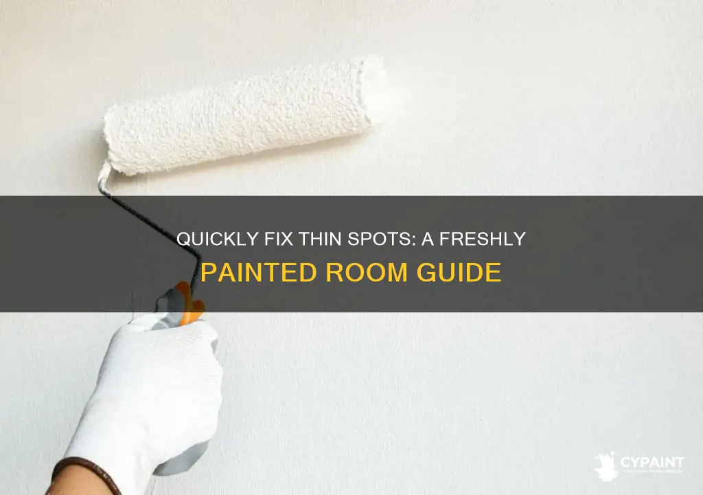 how to fix thin spots in freshly painted room