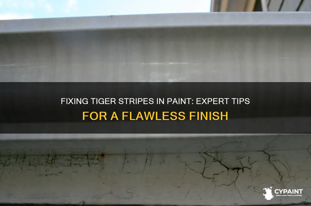 how to fix tiger stripes in paint
