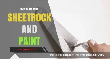 Easy Steps to Repair Torn Sheetrock and Paint Like a Pro