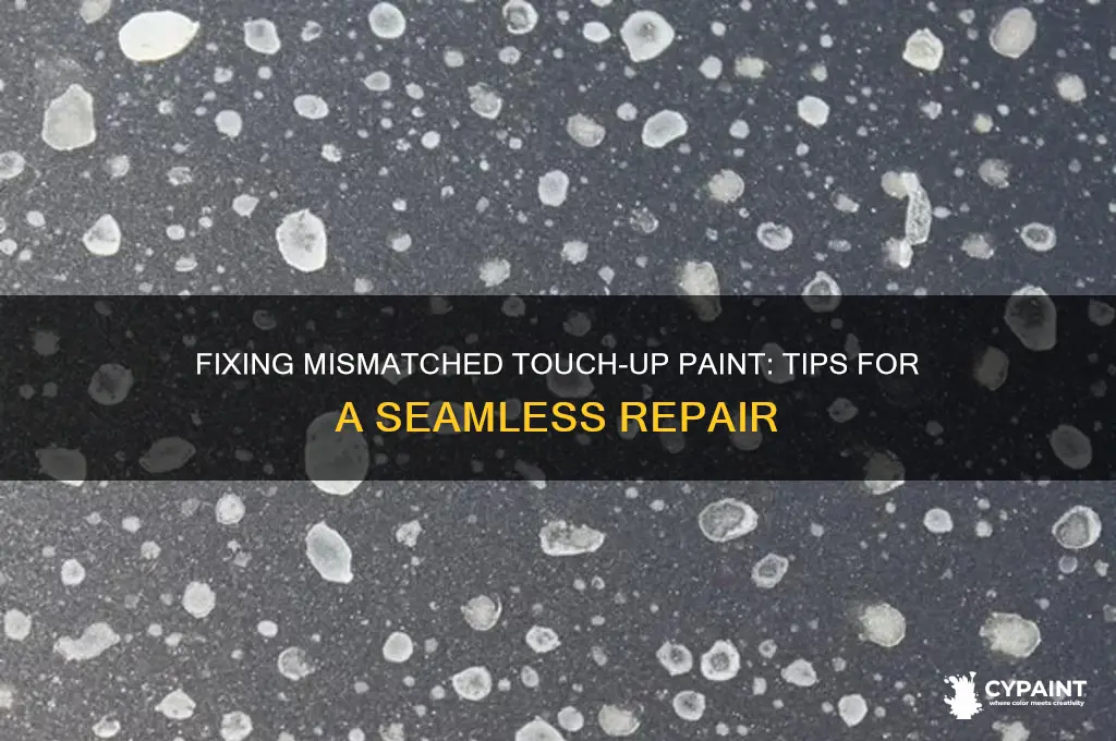 how to fix touch up paint that doesn