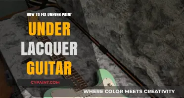 Fixing Uneven Paint Under Lacquer on Your Guitar: A Step-by-Step Guide