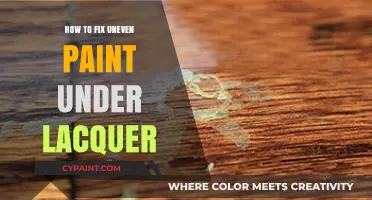 Fixing Uneven Paint Under Lacquer: Expert Tips for a Smooth Finish