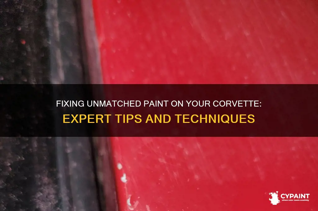 how to fix unmatched paint on corvette
