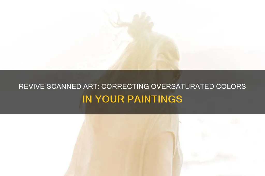 how to fix versaturated look in scanned painting