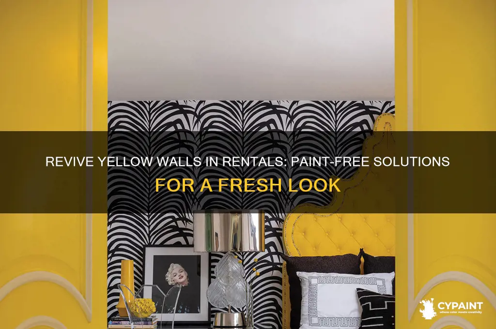 how to fix yellow wallls without paint rental