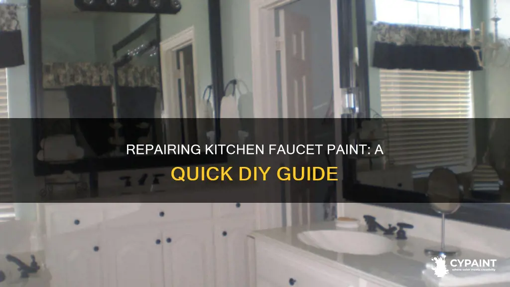how to fix your kitchen faucet paint chipping off
