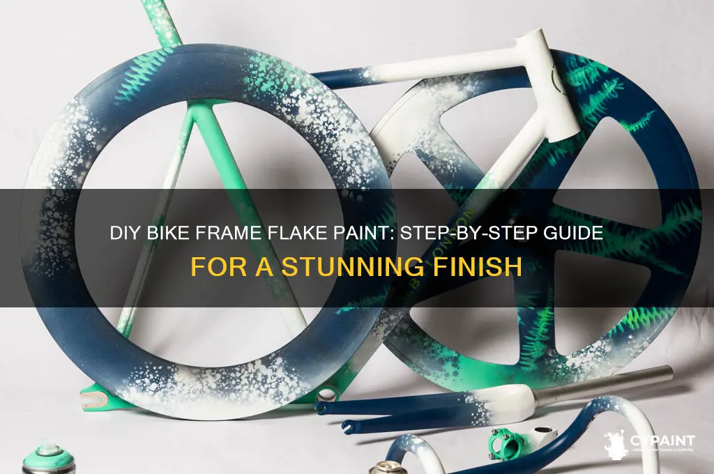 how to flake paint a bike frame