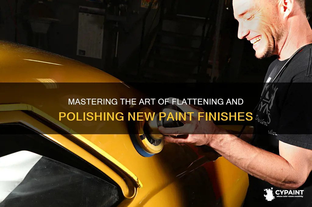 how to flat and polish new paint