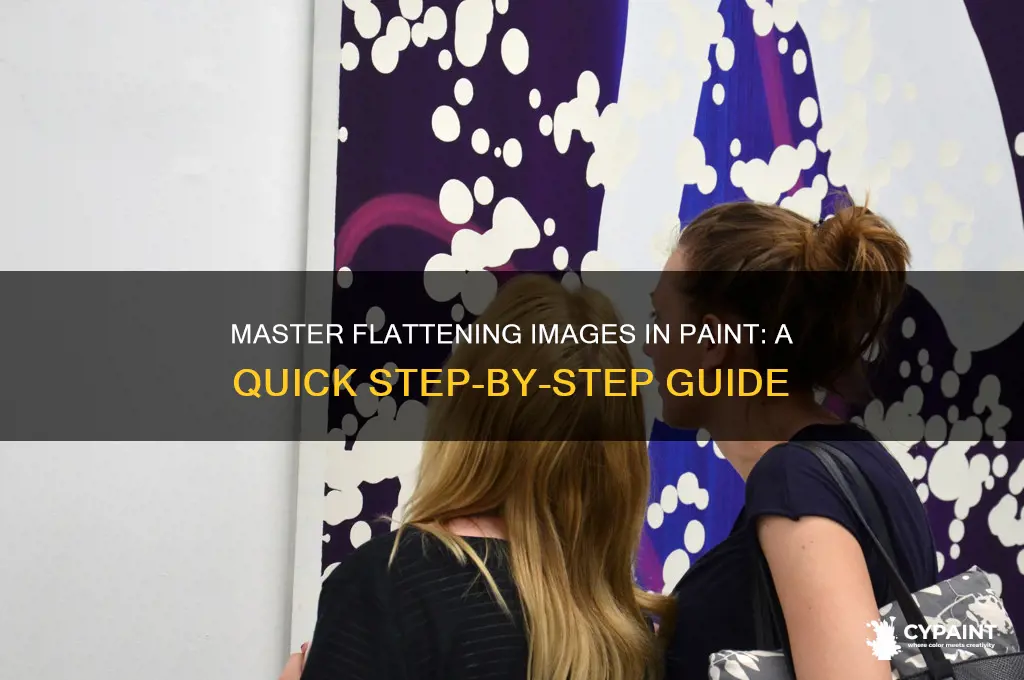 how to flatten a image in paint
