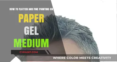 Mastering Paper Flattening: Fine Painting Techniques with Gel Medium