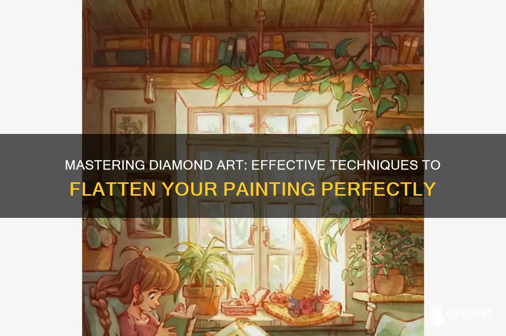 how to flatten out a diamond painting