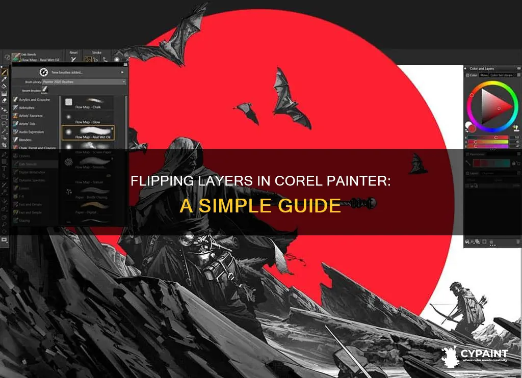 how to flip a layer in corel painter 5