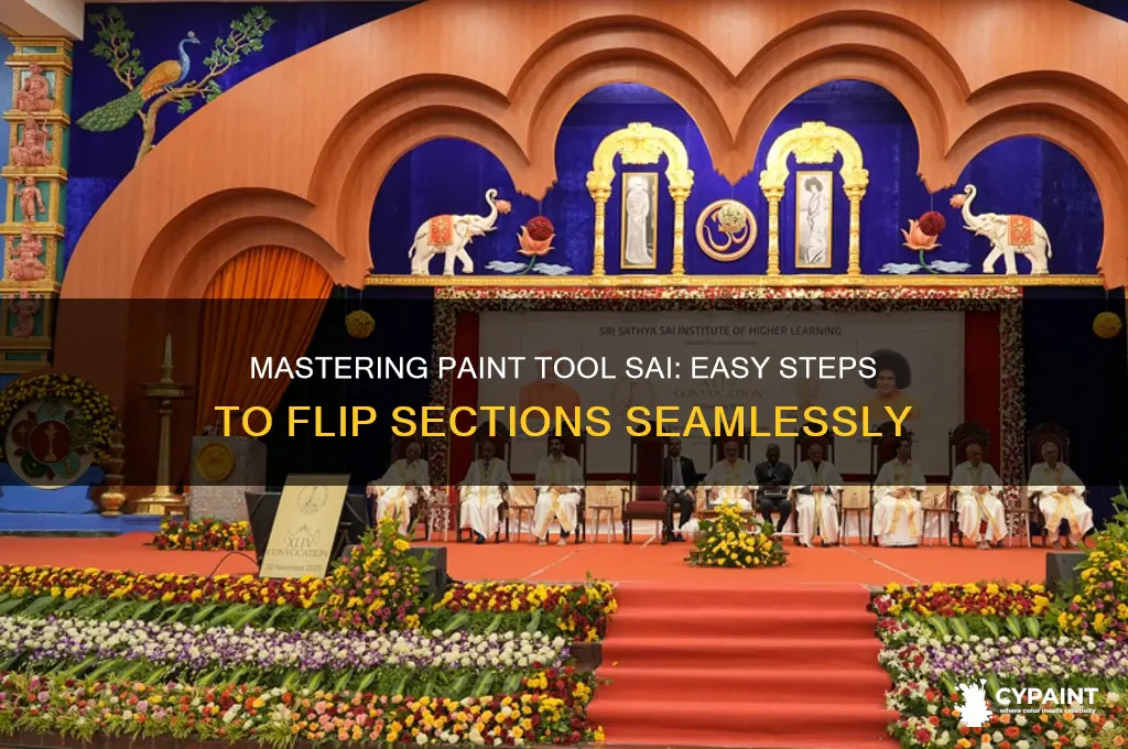 how to flip sections in paint tool sai
