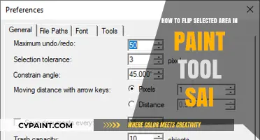 Flipping Selected Areas in Paint Tool Sai: A Quick Guide