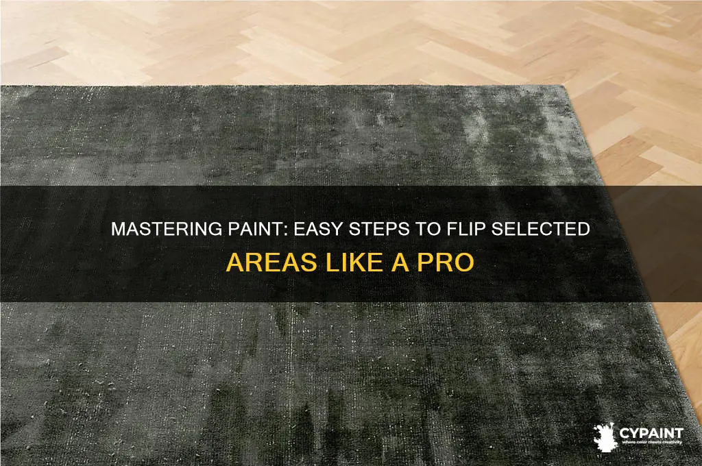 how to flip selected area in paint