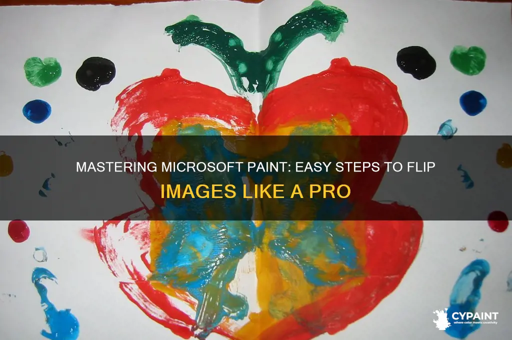 how to flip something in microsoft paint