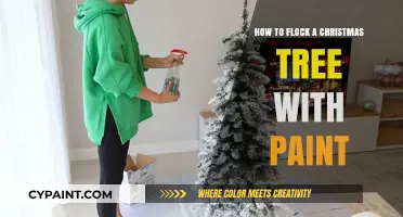 Flocking a Christmas Tree: Easy Paint Technique for Snowy Charm