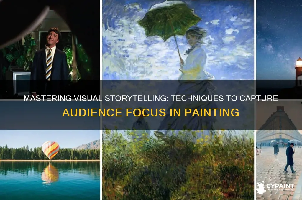 how to focus audience attention in painting