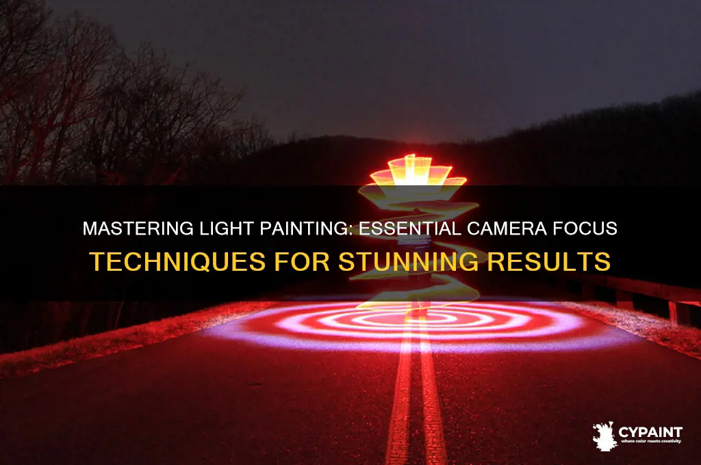 how to focus camera when light painting