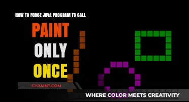 Optimize Java Performance: Force Single Paint Call Effectively