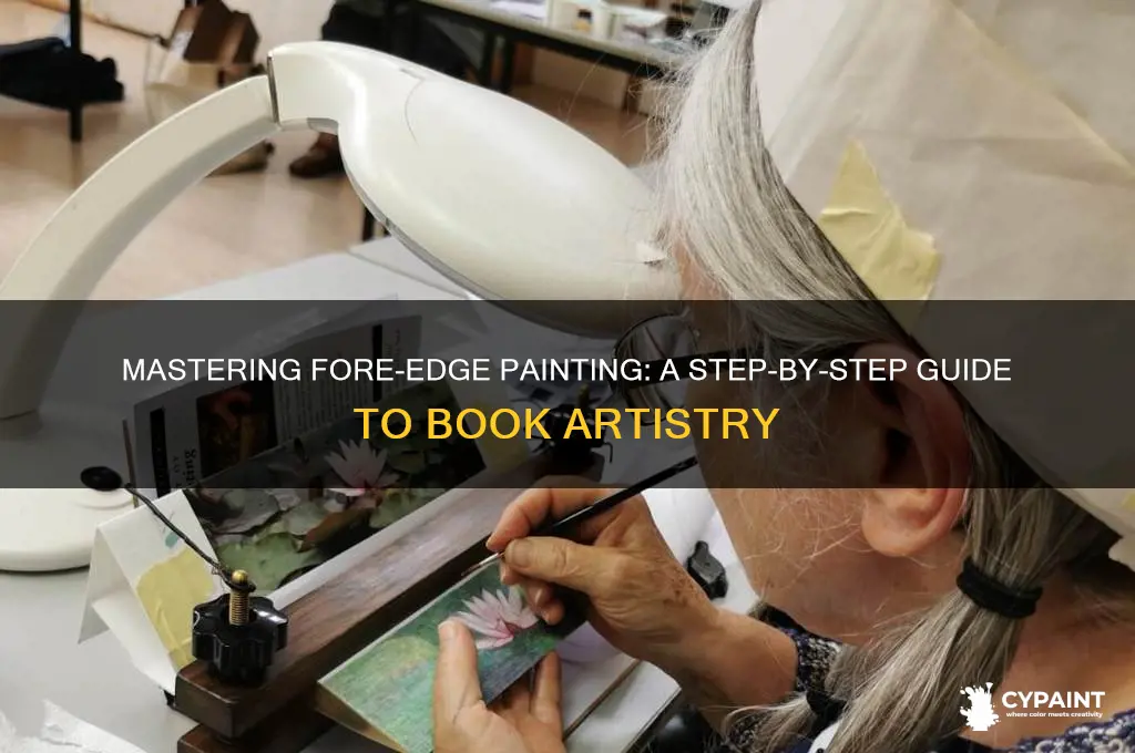 how to fore edge paint a book