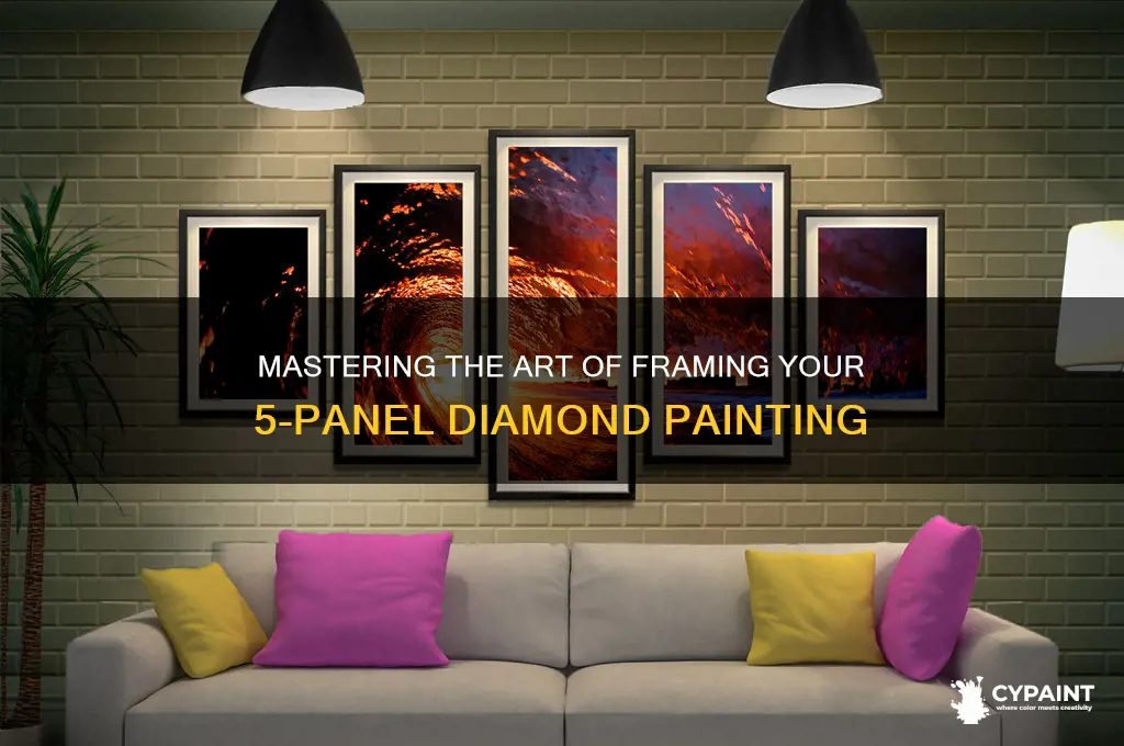 how to frame 5 panel diamond painting