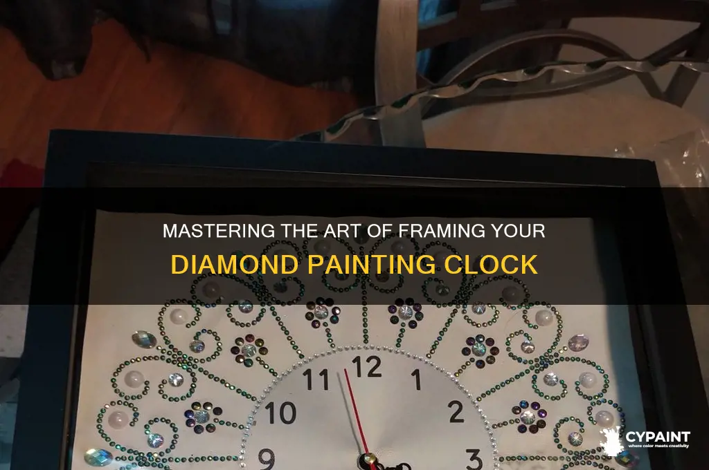 how to frame a diamond painting clock