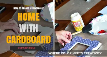 Framing Art: Cardboard DIY Home Project