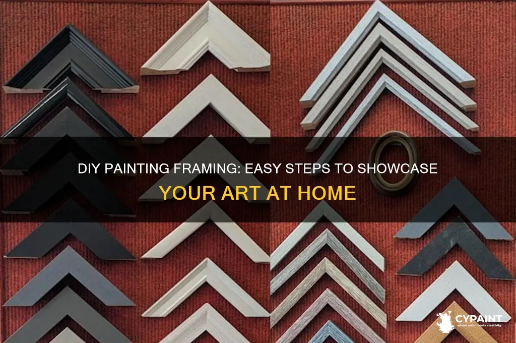 how to frame a painting at home