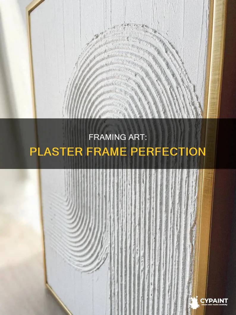 how to frame a painting in a plaster frame
