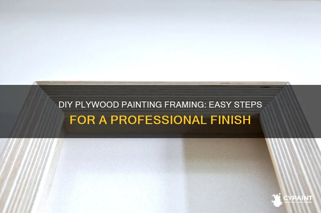 how to frame a painting on plywood
