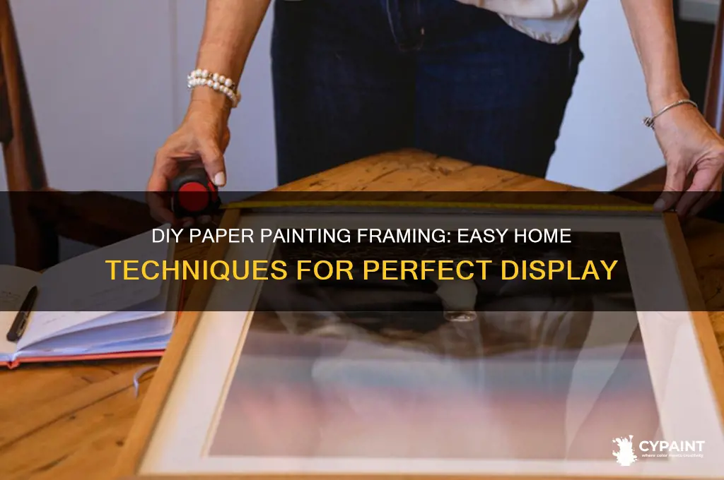 how to frame a paper painting at home