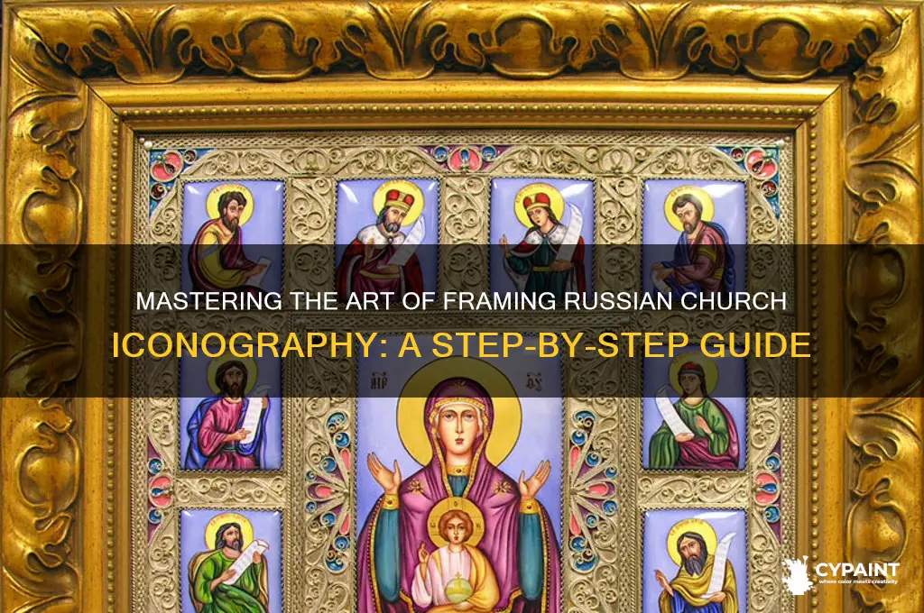 how to frame a russian church painting