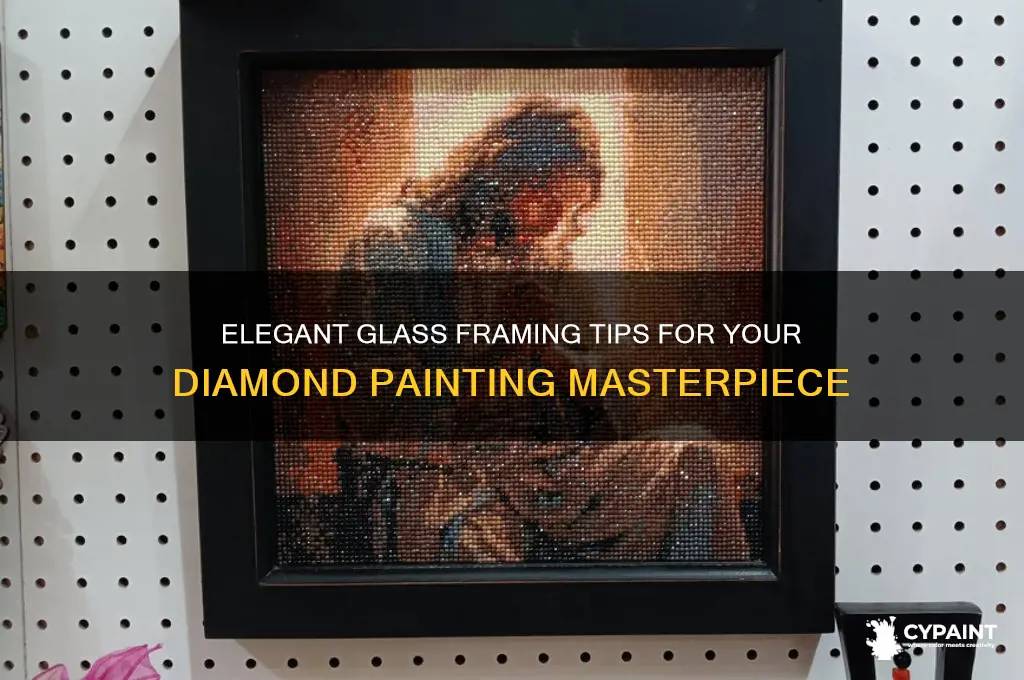 how to frame diamond painting with glass