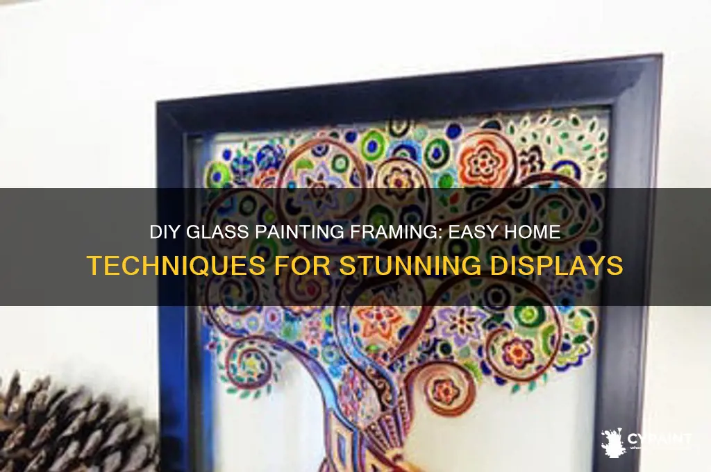 how to frame glass painting at home