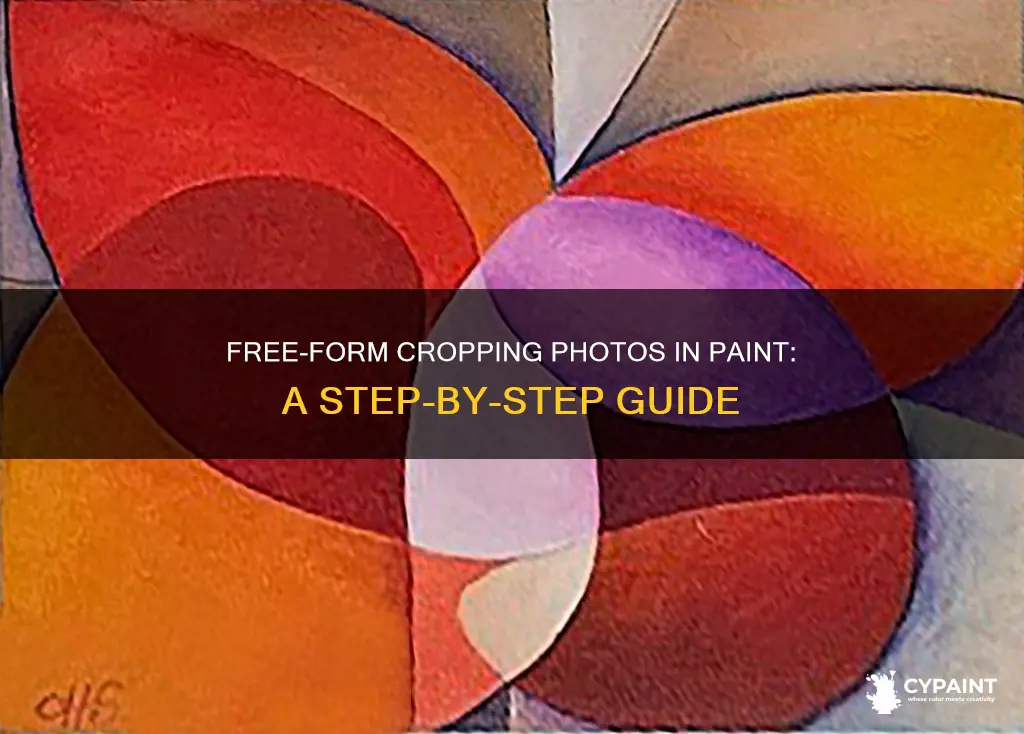 how to free form crop a photo in paint